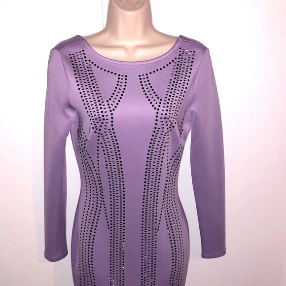 VENUS Dresses & Skirts - NWOT Lavender studded bodycon dress